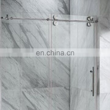 clear tempered shower glass door bathroom