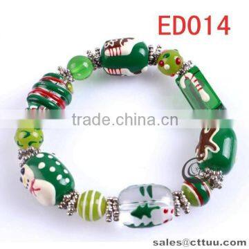 Manual Painted Christmas Bracelet With Many Color photo-4