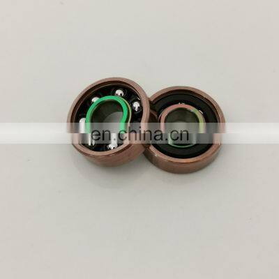 Free Sample High Quality High Rpm Mixed Color RoseGold-Colorful Titanium Miniature Deep Groove Ball Bearings for Skate photo-5