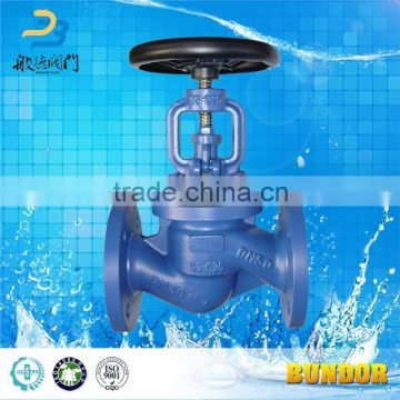 Pn16 Ductile Iron Bellows Seal Globe Valve Din Bs