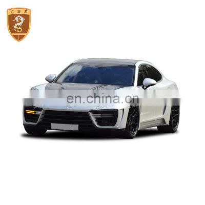 TC Style FRP car bumper kit engine hood side skirts wheel fenders for Pors-che pana mera 971 body kit