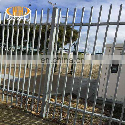 low price 1.8x2.4m 3 rail spear top metal fence