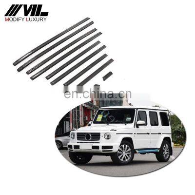 10PCS/SET Dry Carbon Fiber door trim vents for Mercedes Benz W464 W463A G-Class Wagon G63