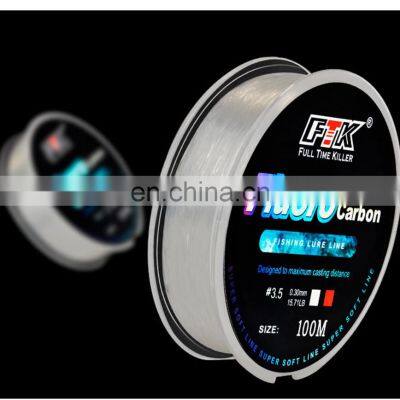 2021 Nylon Fishing Line 100m White&Pink Strong Pull Power Line Fluorocarbon Fishing Line photo-5