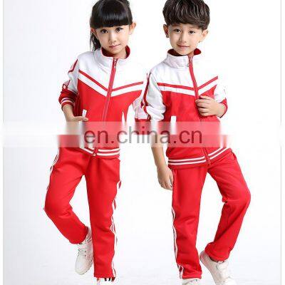 Spring Autumn and Winter Children's Casual Top + Pants 2-Piece Set Sports Cardigan School Uniform Jogger Set