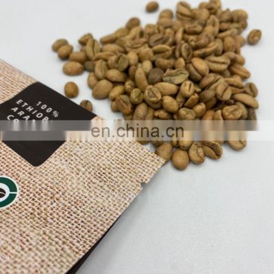 1kg 2kg Gravure Printing Coffee Beans Kraft Paper Packaging Bag One Way Valve Flat Bottom Bag