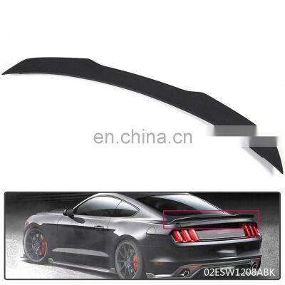 Honghang Factory Supply Auto Accessories Rear Wing Spoiler, ABS Gloss Black Rear Trunk Spoiler For Mustang GT 2015-2019