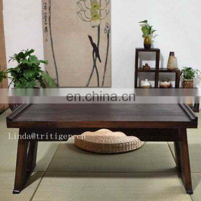 folding solid wood japanese style tea table furniture corner coffee table