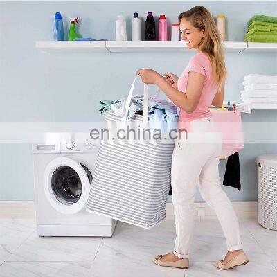 All Season Polyester Homemade New Luxury Multipurpose Tall Fabric Folding Laundry Basket