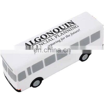 High Quality Custom Logo Foam White Bus Stress Ball for Promotional photo-5