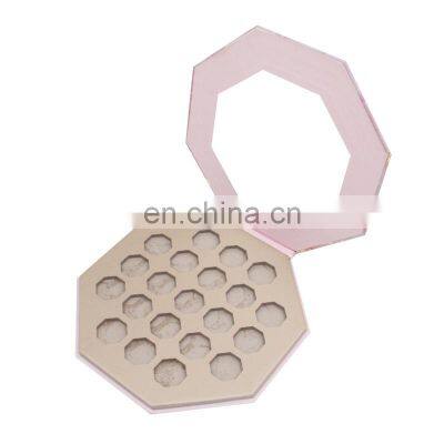 Custom Made Lipstick Eye Shadow Palette Custom Different Shaped Hole Empty Eyeshadow Packaging