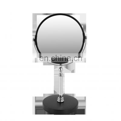 Hot sale stainless steel powder coating  round table mirror with 1x and 3x