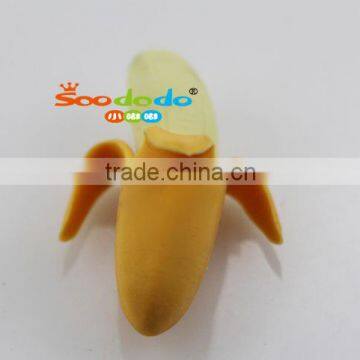 banana shape 3D food erasers