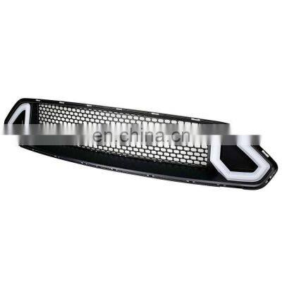 Grille For Ford Mustangs 2018 - 2019 Front Bumper Front Grille White And Yellow Led Black