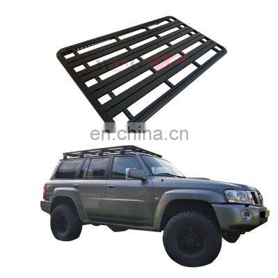 Hot Selling Aluminum Long Roof Top Rack Platform For Nissan Patrol Y61 parts GR Y61 Accessories 4x4