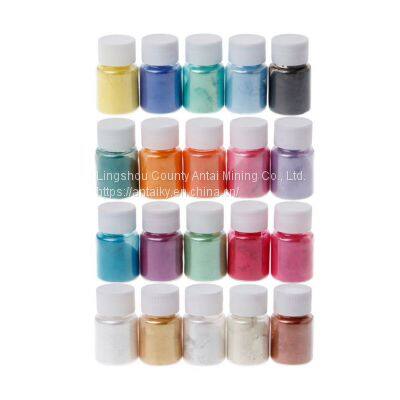 Non-toxic Cosmetic Mica Powder Pearl Sparkling Color Pigment Powder Epoxy Resin DIY Slime Soap Candle Making Mica Pigment