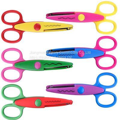 Colorful Paper Edge Scissor Set for Teachers Crafts Scrap Booking Kids Crafting Zig Zag Scissors photo-4
