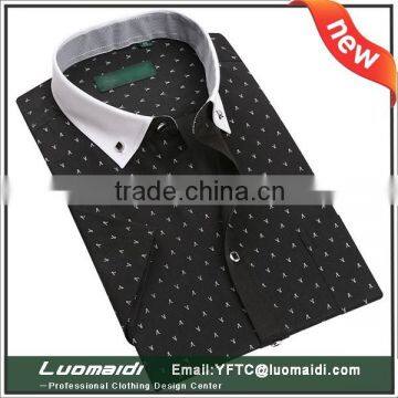 Manufacture price tailored short sleeve dress shirt for men/short sleeve clothing china/cheap short sleeve apparel with any size