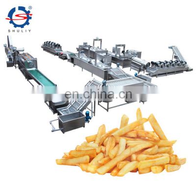 Factory price big capacity french fries production line potato chips frying machine