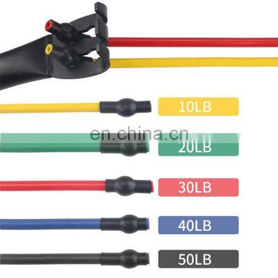 Fitness Weightlifting Workout Exercise Leg Muscle Training Kit Bow Portable Home Gym Resistance Bands Set photo-2