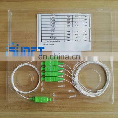 SC APC UPC 1 x 4/1 x 8 Fiber Optic PLC Splitter SC Splitter Mini Tube Type Splitter photo-3