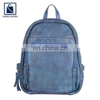 Exclusive Range of Latest Arrival Premium Quality Wholesale Genuine Leather Women Backpack Bag from Indian Supplier