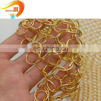 Stainless Steel Decorative Metal Chain Braid Ring Mesh