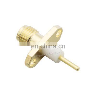 RF Coaxial Connector 2 Hole Flange SMA Connector