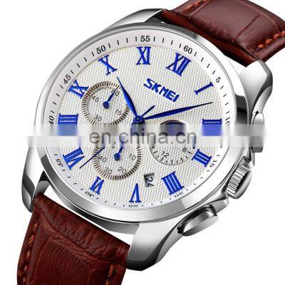 Custom Logo Face SKMEI 9260 Watch Men Wrist Luxury Brand Japan Movt Quartz Watch Stainless Steel Factory Direct Fashion Watch