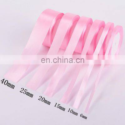 1cm 25Yards/Roll Grosgrain Satin Ribbons for Wedding Christmas Party Decorations DIY Bow Craft Ribbons photo-3