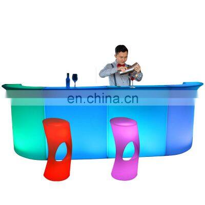 illuminated led bar counter wholesale shenzhen outdoor furniture led lighted bar counter used table chair for sale