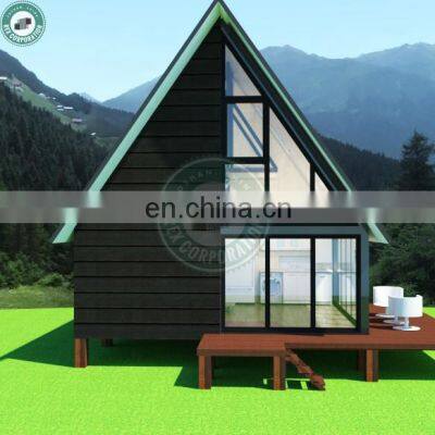 36sqm Gable Roof House Decent One Room Tiny Resort House Cabins and Motels With Moon Roof photo-2