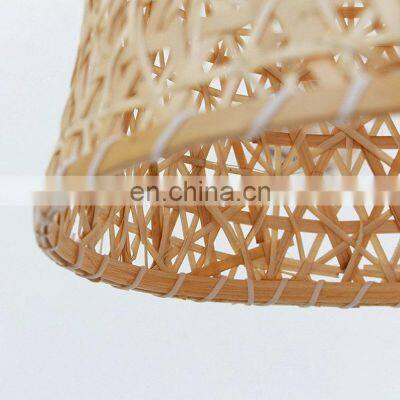 Unique Natural Bamboo Hanging Lampshade Pendant Light Boho Wholesale