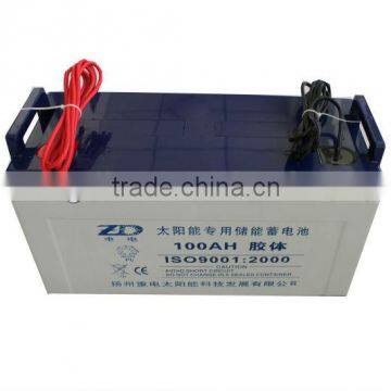 Solar gel storage battery 12V 100AH