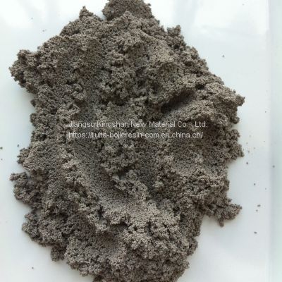 Boiler water softening resin