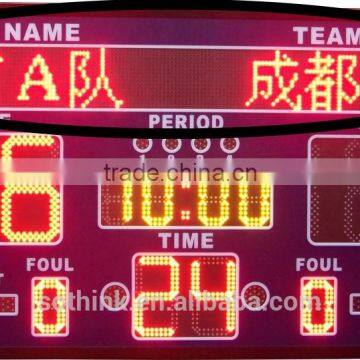 Hot sell large outdoor LED scoreboard with shot clock