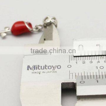 Valentines' Day 925 Sterling Silver Rose Dangle Charms Red Enameled for DIY European Bracelet Jewelry photo-6