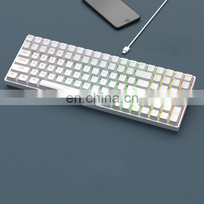 100 key low price pc Mechanical Desktop diy Custom wireless electronics rechargeable notebook wired mini backlit gaming keyboard