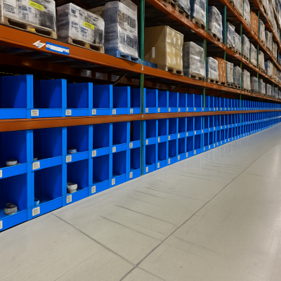 Modulare PP-Wellenwarehouseschalen – stapelbare und anpassbare Lagermöglichkeit photo-3