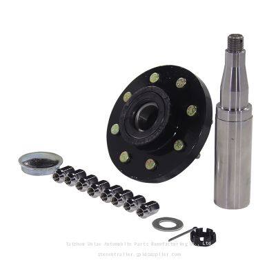 Уникальная для прицепов и рекреационных автомобилей нетормозная шасси-узел ступицы колеса и шпинделя | Фабрика по производству шасси для прицепов Shiao