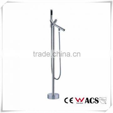 Freestanding Floor Mounted Bathtub Spout Faucet Cold/Hot Mixer Tap photo-6