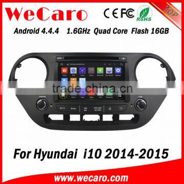 Wecaro WC-HI8071 Android 4.4.4 car multimedia system double din car radio for hyundai i10 audio system GPS 2014 2015