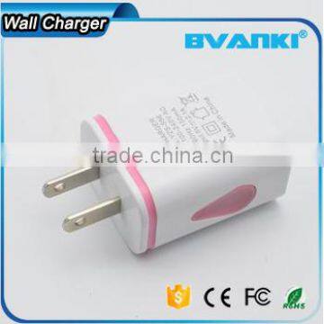 Factory Price Top Quality Portable 5V/2.1A LED Light Dual USB Charger Travel USB Wall Charger for Iphone/samsung Free Sample photo-3