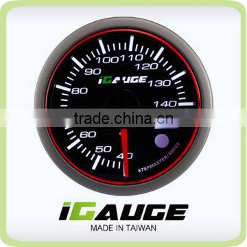 52mm 3 colors LED display Electrical auto gauge with warning and peak recall function Water Temperature Gauge