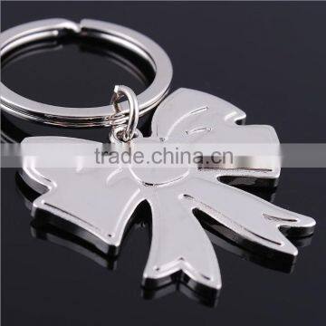 High quality metal spinning bow keychains Metal Keychain key chain