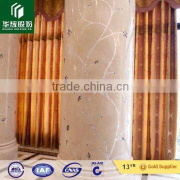 Crema marfil marble column beige marble pillar column outside decoration