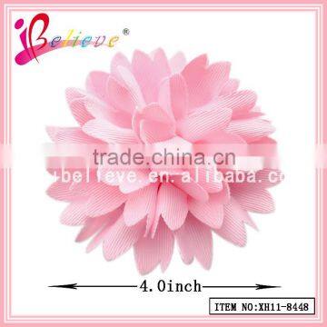 Small quantity wholesale factory handmade solid color flower hair clip fashion jewelry (XH11-8448)