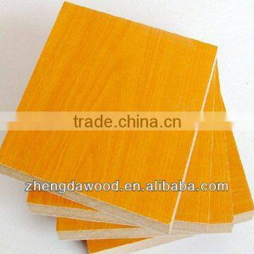 4x8 E2 glue beech melamine laminated MDF board factory