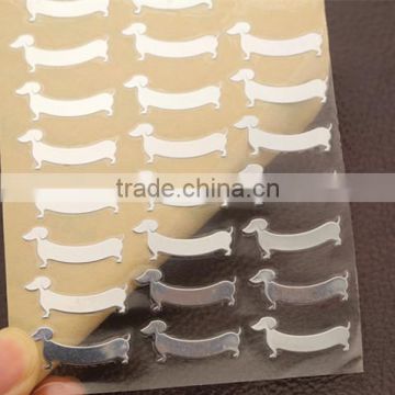 nickel electroplating metal blank sticker label