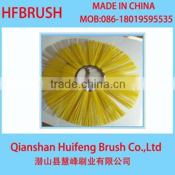 Yellow pp wire street cleaning brush